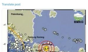 Jakarta dan Sekitarnya di Guncang Gempa Pusat Gempa di Kabupaten Bekasi