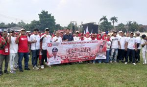 Jalan Santai HUT RI ke 80, PJ Desa Rancagong: Masyarakat Harus Bisa Jaga Kebersamaan Kekompakan Juga Lakukan Hal Positif 