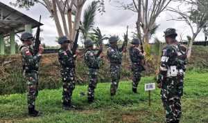 Prajurit Kodim 1707/Merauke Asah Kemampuan Menembak Tahun 2025