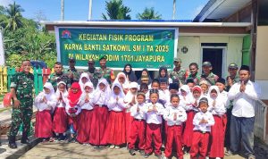 Karya Bakti Satkowil Kodim 1701/Jayapura di Yayasan Nurul Iman: Wujud Nyata Kepedulian TNI untuk Masyarakat