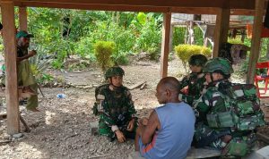 Dialog Hangat Warga Perbatasan, Satgas Yonif 753/AVT Bangun Sinergitas Kampung Suminka