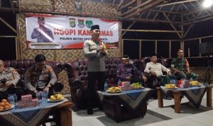 Kapolres Metro Tangerang kota Gelar Ngopi Bersama Warga Kecamatan Teluknaga