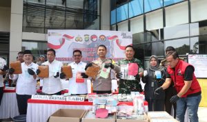 Polres Metro Tangerang Kota Musnahkan Barbuk Narkotika dan Deklarasikan Anti Narkoba