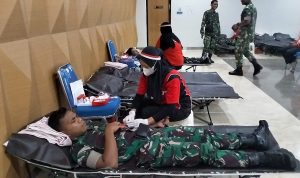Kodim 1701/Jayapura Gelar Donor Darah HUT TNI ke-80