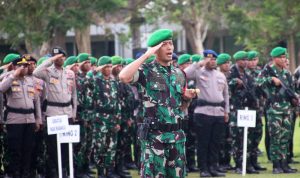 Apel Gelar Pasukan Sambut Kunjungan Kerja Wakil Presiden RI di Merauke