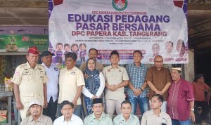 DPC Papera Kabupaten Tangerang Gelar Edukasi Pedagang di Pasar Bonang 