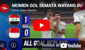 MOMEN GOL SEMATA WAYANG IRAQ KE GAWANG INDONESIA 1-0