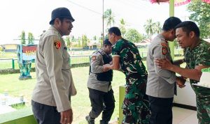 HUT ke-80 TNI, Koramil 1707-03/Okaba Dapat Kejutan Dari Kapolsek Okaba