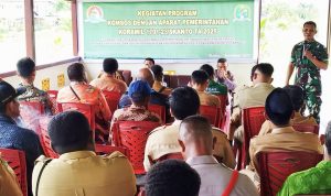 Perkuat Sinergitas Lintas Sektor, Koramil Skanto Gelar Komsos Bersama Aparat Pemerintahan dan Tokoh Masyarakat