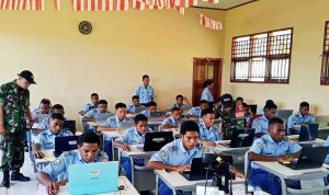 Wujudkan Generasi Muda Berkarakter, Babinsa Koramil Muara Tami Dampingi Tes Psikologi dan IQ Siswa SMA Unggulan Taruna Cenderawasih