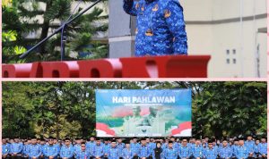 Kobarkan Semangat Pengabdian, ASN ATR/BPN Kakanwil BPN Banten Pimpin Upacara Hari Pahlawan