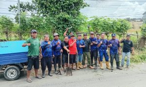 Demi Terciptanya Lingkungan Bersih, Badak Banten Ranting Pasir Jaya Lakukan Gotongroyong