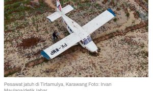 Insiden Pesawat Mendarat di Sawah Karawang, Warga Lokal Terkejut Mendengar Deru Mesin yang Tak Biasa