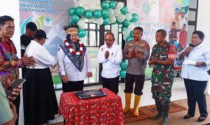 Babinsa Koramil 1707-02/Merauke Hadiri Peresmian Puskesmas Proto Taip di Kampung Wayau