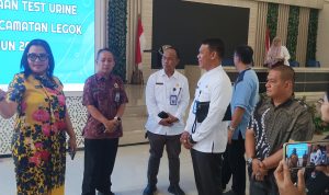 200 Orang Perangkat Desa Se-Kecamatan Legok Tes Urine BNN