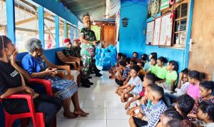 Sambut Natal, Kodim Jayapura Bagikan Bingkisan ke Anak Panti Asuhan