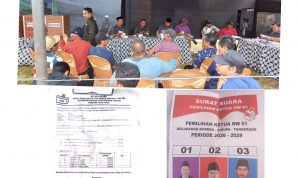 Pemilihan ketua RW tingkat kelurahan Bunder tercederai kurangnya Propesional Panitia Pemungutan Suara .