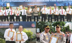Sejumlah Anggota Polsek Cikupa Raih Penghargaan Ungkap Kasus Pembunuhan hingga Ranmor