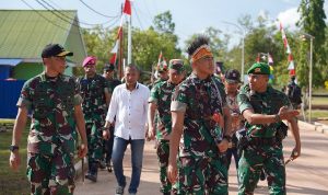 Perkuat Postur Pertahanan Papua Selatan, Pangdam XXIV/MT Dampingi Kunjungan Kerja Sekjen Kemhan RI di Yonif TP 802 dan Yonif TP 818
