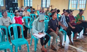 Babinsa Jagebob Hadiri Rapat Kampung Mimi Baru, Perkuat Kesepakatan Perkam Hewan Ternak