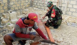 Pendampingan Babinsa Koramil Muara Tami Pastikan Pembangunan KDKMP Berjalan Sesuai Rencana