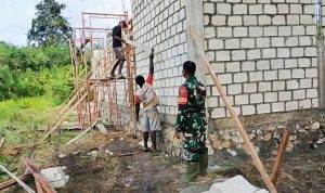 Kodim 1701/Jayapura Dampingi Pembangunan SPPG 3T Kampung Aib