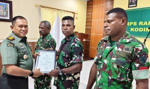 Korps Raport dan Sertijab Danramil, Dandim 1701/Jayapura: Tunjukkan Dedikasi dan Kinerja Baik di Satuan Baru
