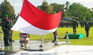 Upacara Bendera di Makodim 1707/Merauke, Perkuat Nasionalisme dan Jiwa Pengabdian Prajurit