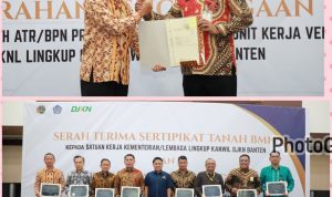 Serahkan 52 Sertipikat BMN, BPN Banten Dorong Tertib Administrasi Aset Negara