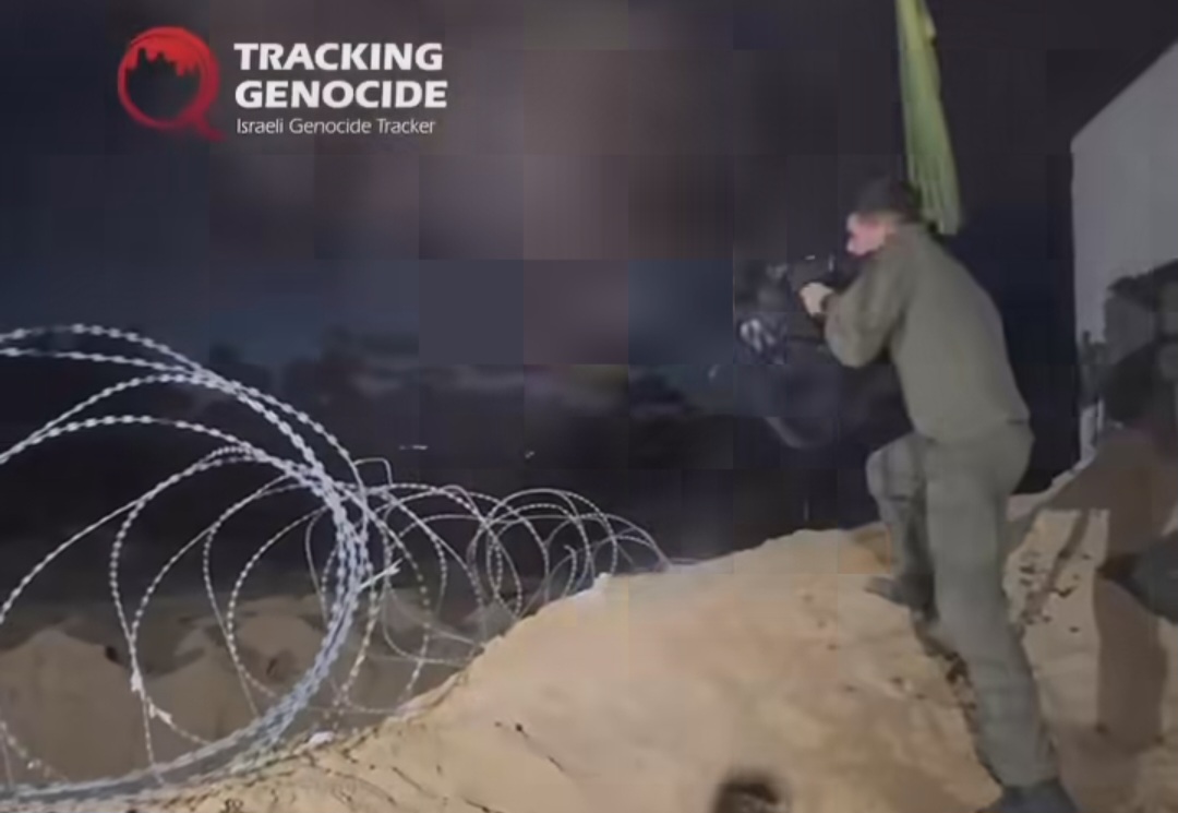 Israeli soldier shot at tent palestinian