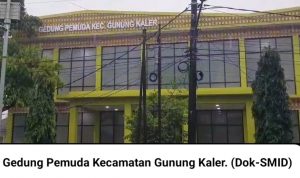 Diduga Abaikan Kualitas, Gedung Kepemudaan Gunung Kaler Bocor Saat Hujan