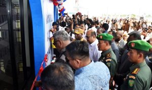 Dandim 1707/Merauke Dampingi Gubernur Papua Selatan Resmikan Kantor Gubernur dan DPR