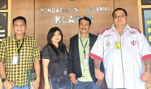 Advokat Donny Andretti Firma Hukum Subur Jaya  (FERADI – WPI) Menghadiri Persidangan Aanmaning di Pengadilan Agama Klaten Jawa Tengah