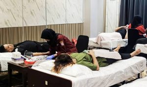 Kodim 1701/Jayapura Dukung Donor Darah HUT ke-12 Grand Abe Hotel Jayapura