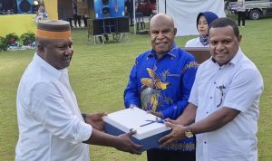 Sinergi TNI–Polri, Dandim 1701/Jayapura Hadiri Tradisi Pisah Sambut Kapolres Jayapura