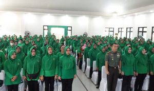 Dandim 0506/Tgr Pimpin Pertemuan Gabungan Persit KCK Cabang XX Kodim 0506
