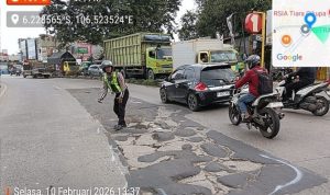 Satlantas Polresta Tangerang Petakan Jalan Berlubang, Persiapan Jalur Mudik Lebaran 2026