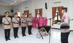 Sertijab dan Corp Raport, Polres Kebumen Rotasi Empat Kapolsek