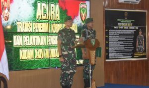 Pangdam XXIV/Mandala Trikora Pimpin Acara Tradisi Korps dan Pelantikan Jabatan di Makodam