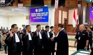 FERADI WPI melakukan terobosan dengan banyak meng GRATIS kan biaya peserta Sumpah Advokat Maret 2026 di Pengadilan Tinggi Semarang