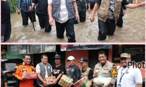 Bupati Tangerang Tinjau Langsung Lokasi Banjir dan Serahkan Bantuan Logistik