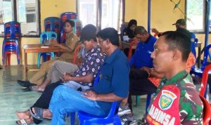 Dampingi Edukasi Masyarakat, Babinsa Kurik Hadiri Sosialisasi Hukum Sewa Menyewa