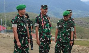Terima Kunker Pangdam XVII/Cenderawasih Prajurit Yonif TP 810/BEM Tunjukkan Semangat Menggelora!!