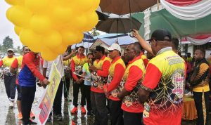 Danramil Arso Dampingi Bupati Keerom Launching HUT ke-23 di Arso II