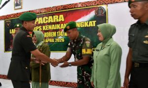 Personel Kodim Merauke Naik Pangkat, Menguatkan Langkah Prajurit Mengabdi Untuk Bangsa