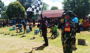 Babinsa Elikobel Hadir, Berikan Semangat Calon Atlit Merauke Untuk Berani Tampil