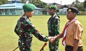 Dandim 1707/Merauke Tutup Persami KKRI 2026: Semangat Bela Negara Generasi Muda Tak Boleh Padam