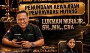 ADVOKAT & KURATOR LUKMAN MUHAJIR, S.H., M.H., CRA. Mengajar PKPU & Kepailitan Di FERADI WPI, Minggu 17 Mei 2026 Pk.20.00-23.00 WIB