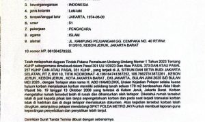 Dugaan Pemalsuan Dokumen Tanah Dilaporkan ke Polda Metro Jaya