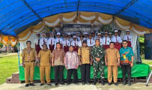 Sinergi TNI dan Sekolah, Yonif TP 814/JZA Sukseskan Acara Pelepasan Siswa SD Inpres Yapsi